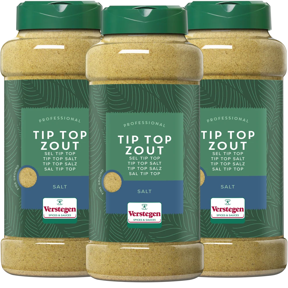 Tip Top zout fijn - Pure - Strooibus large - 3 stuks
