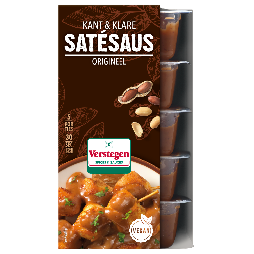 Satésaus (kant-en-klaar 5*80ml) - Cupjes