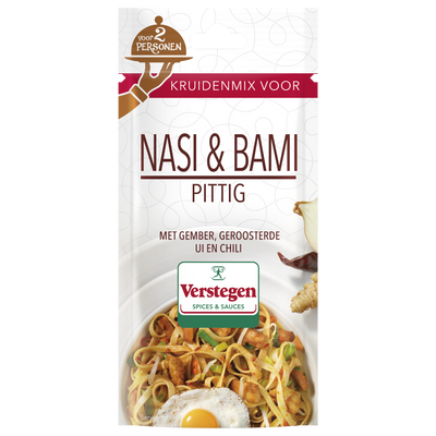 Kruidenmix voor Nasi & Bami pittig (2 personen) - Zakje