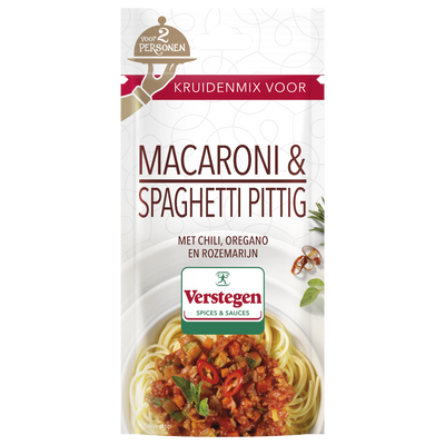 Kruidenmix voor Macaroni & Spaghetti pittig (2 personen) - Zakje