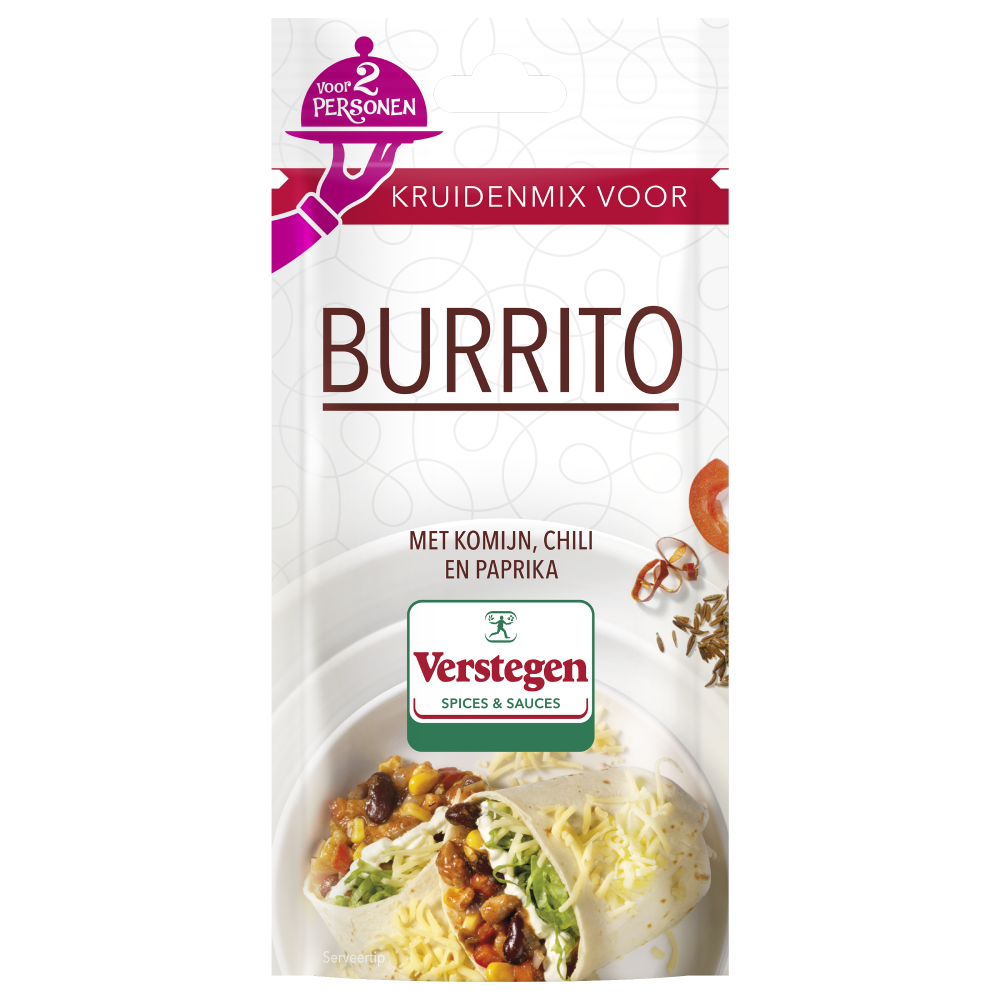 Kruidenmix voor Burrito (2 personen) - Zakje