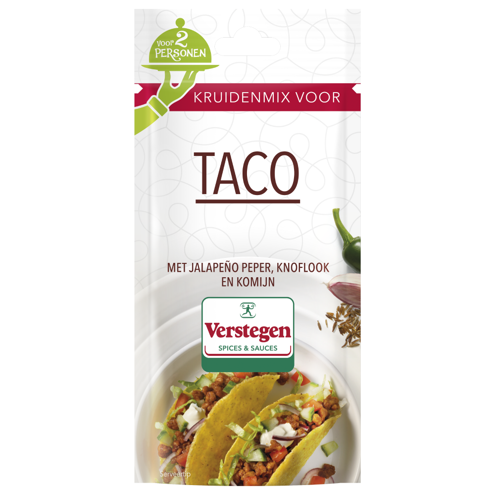 Kruidenmix voor Taco (2 personen) - Zakje