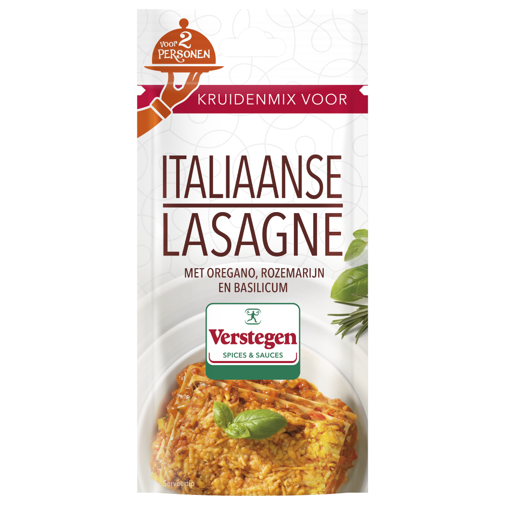 Kruidenmix voor Italiaanse Lasagne (2 personen) - Zakje