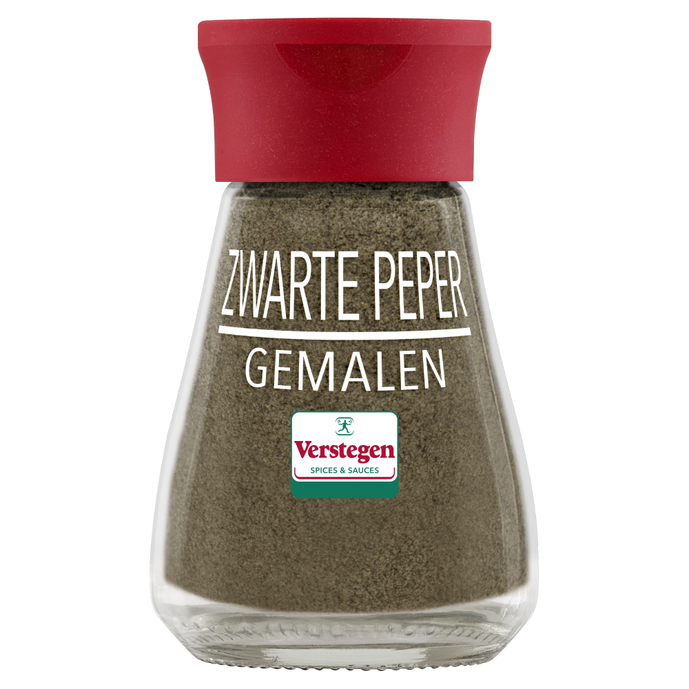 Zwarte Peper gemalen - Glazen strooier