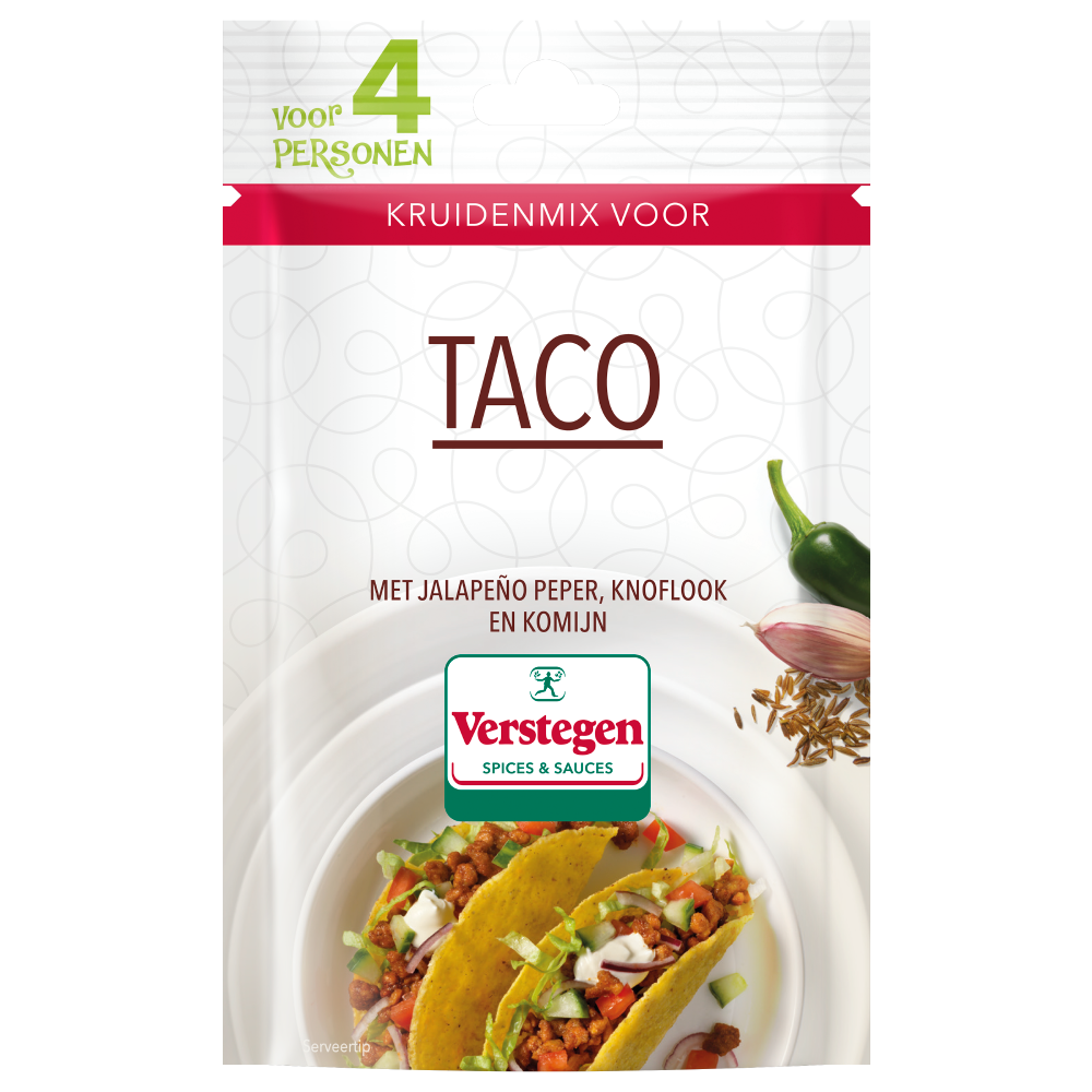Kruidenmix voor Taco (4 personen) - Zakje