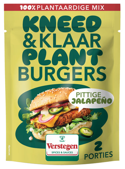 Kneed & Klaar Plantburgers Pittige Jalapeño