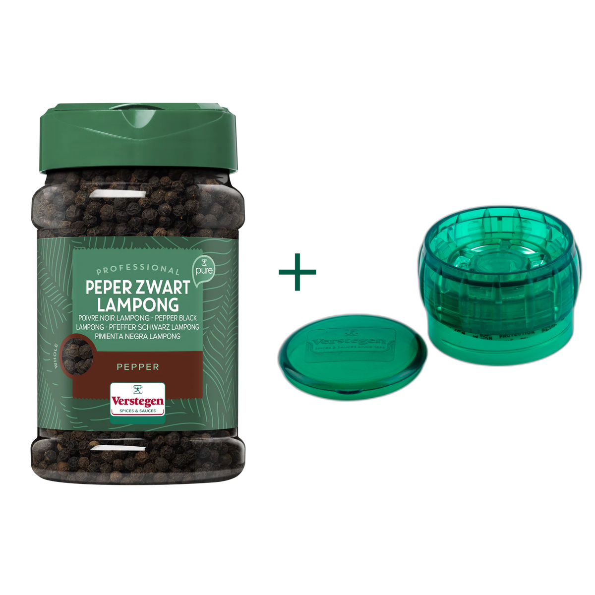 Black pepper Lampong whole + grinder