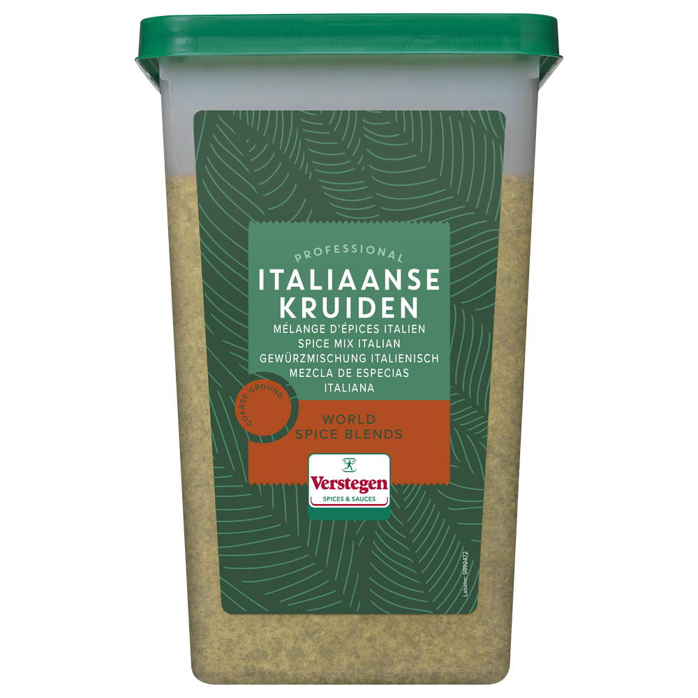 Italiaanse kruiden grof met zout - World Spice Blends - XL doos
