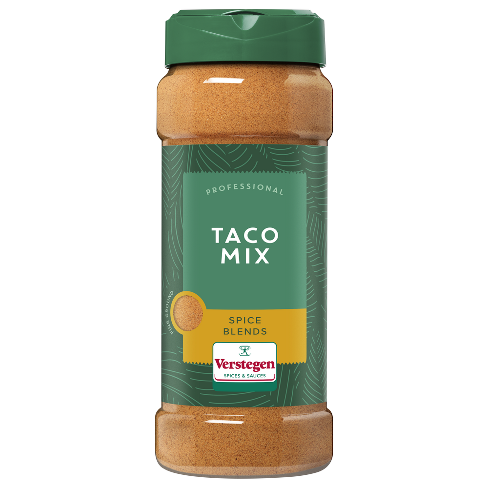 Taco mix fijn met zout - Strooibus medium