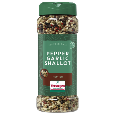 Pepper Garlic shallot grof zout - Pure - Strooibus medium