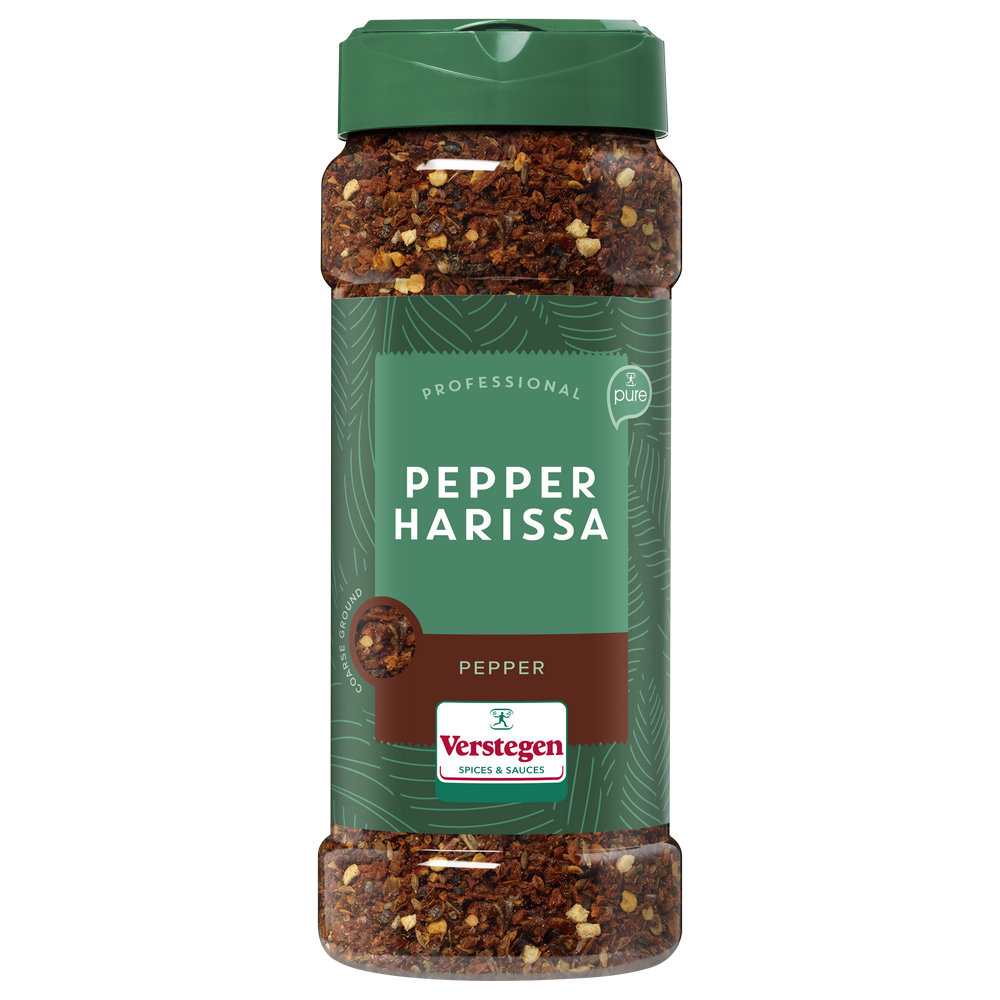 Pepper Harissa grof zout - Pure - Strooibus medium