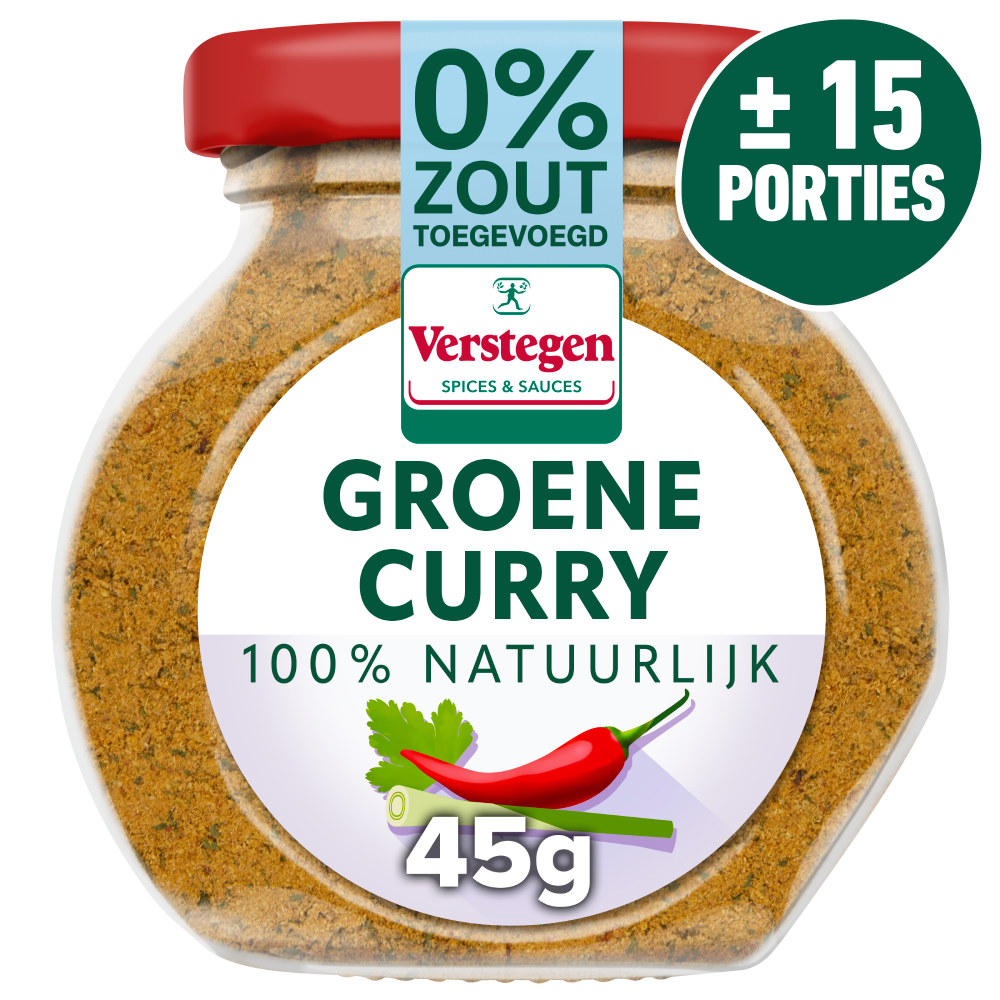 World Spice Meal - Groene curry - Voorraadpot klein