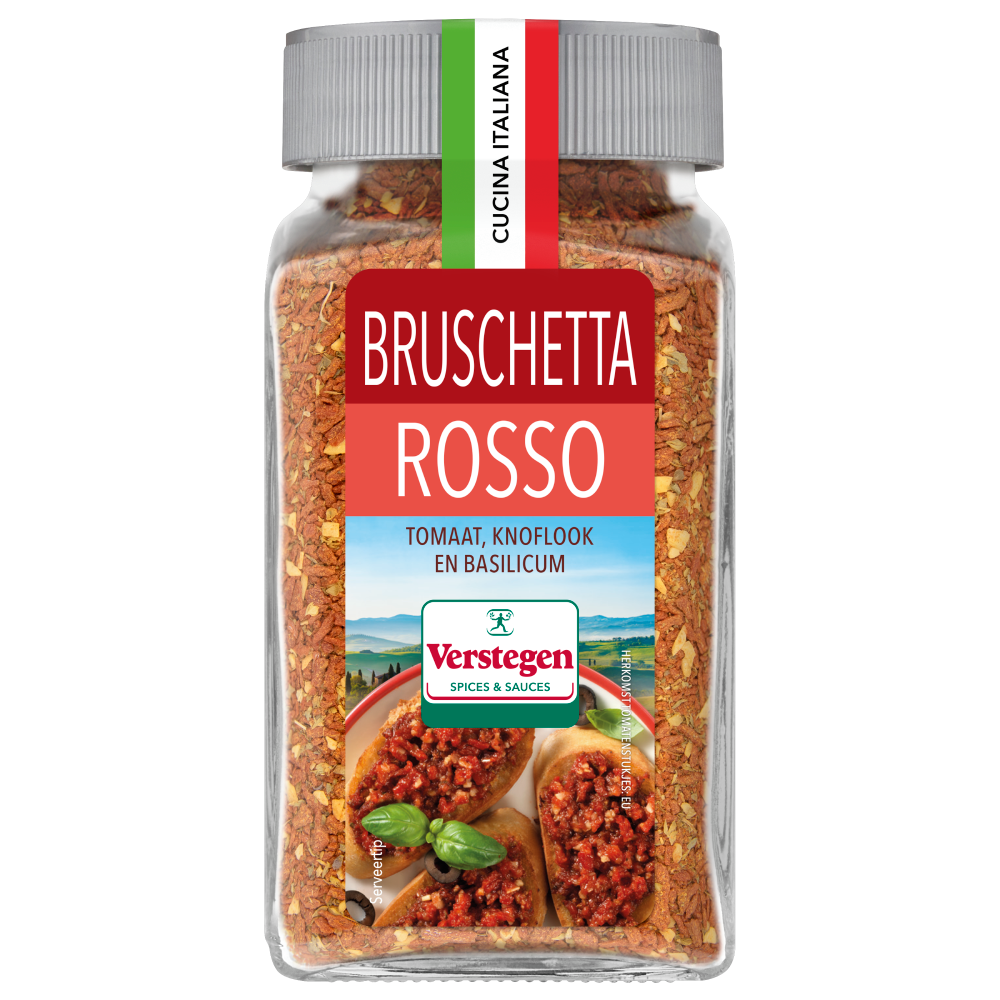 Italiaanse Kruidenmix – Bruschetta Rosso – Voorraadpot