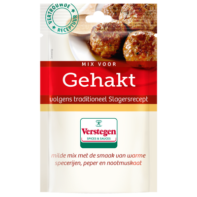 Mix voor Gehakt Slagersrecept - vertrouwde receptuur - Zakje