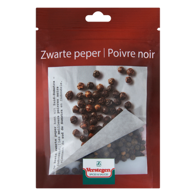 Zwarte peper - Hersluitbaar zakje