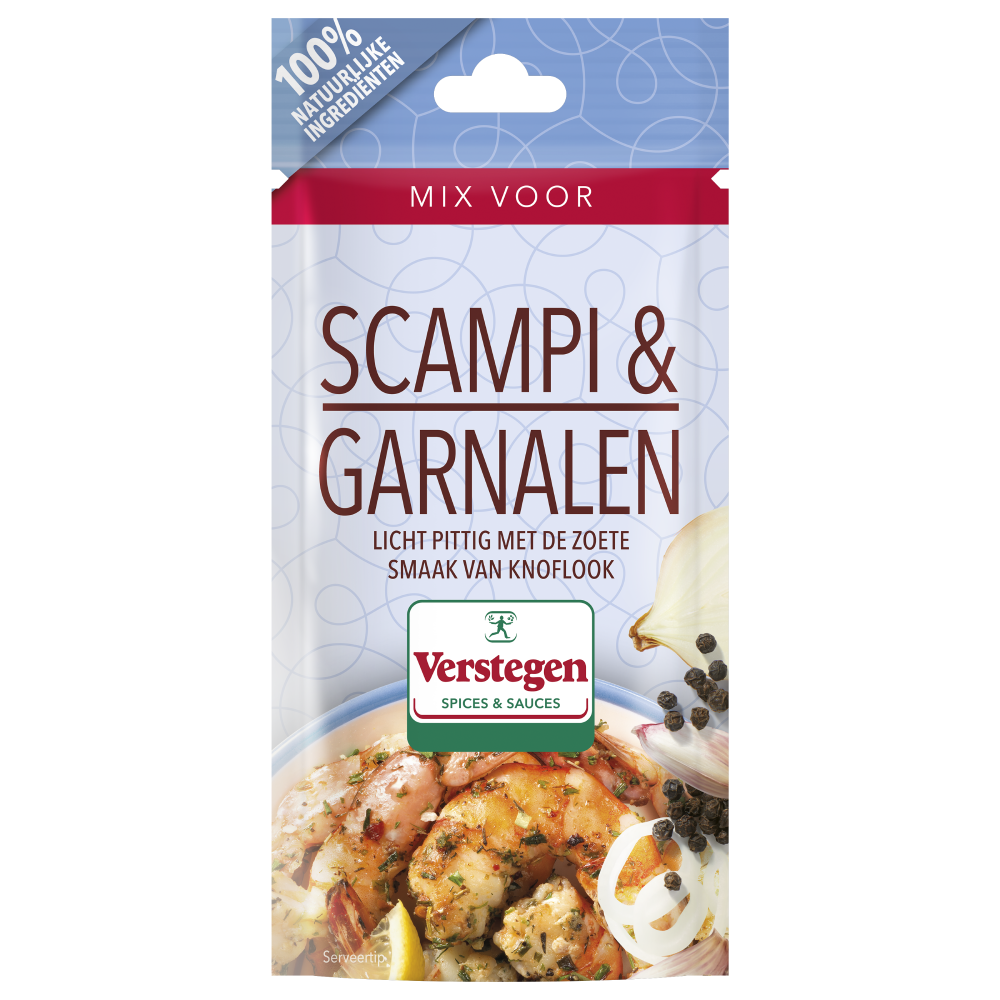 Mix voor Scampi & Garnalen - Zakje