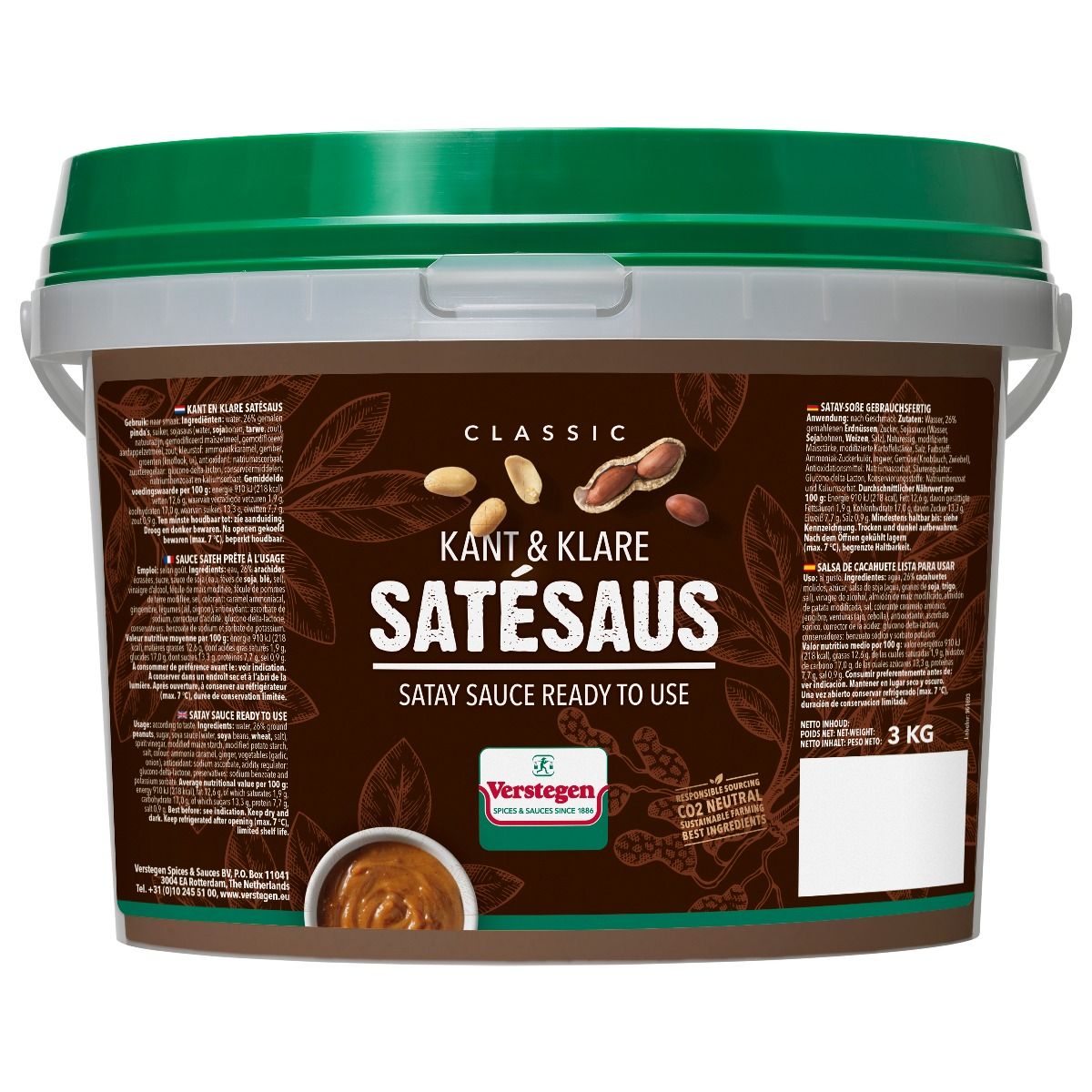 Satésaus kant-en-klaar - Classic - Emmer