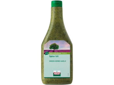 Spice Oil - Green Herbs Garlic - Fles