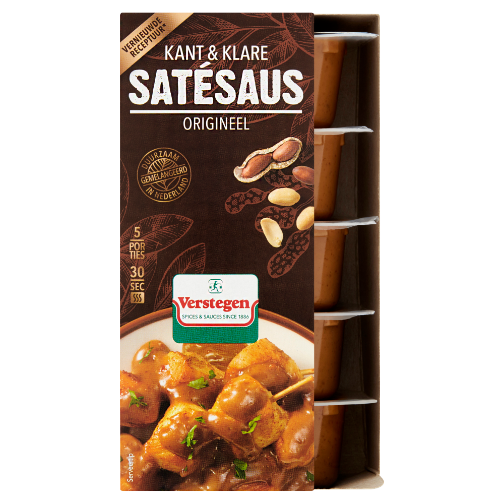 Satésaus (kant-en-klaar 5*80ml) - Cupjes