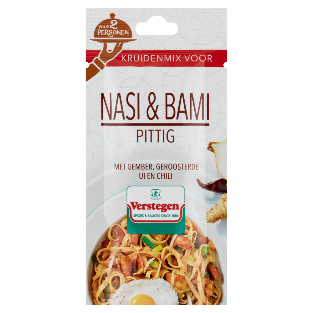 Kruidenmix voor Nasi & Bami pittig (2 personen) - Zakje