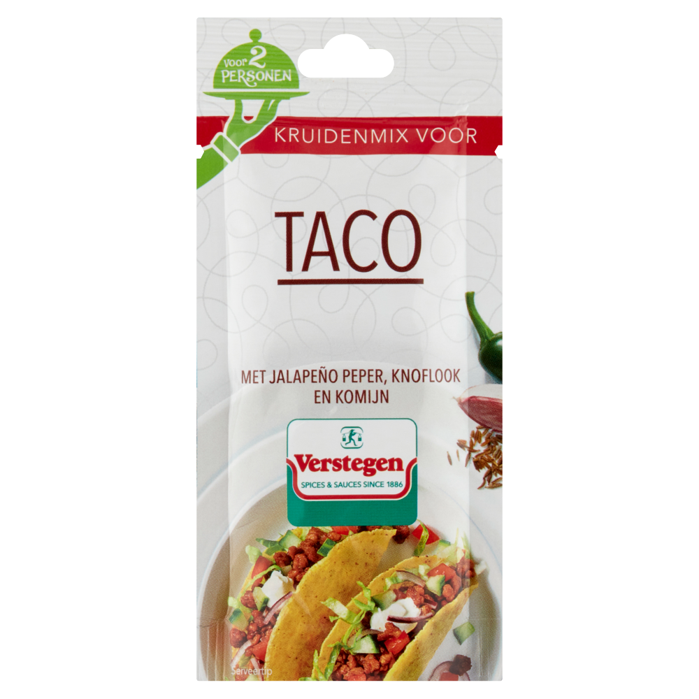 Kruidenmix voor Taco (2 personen) - Zakje