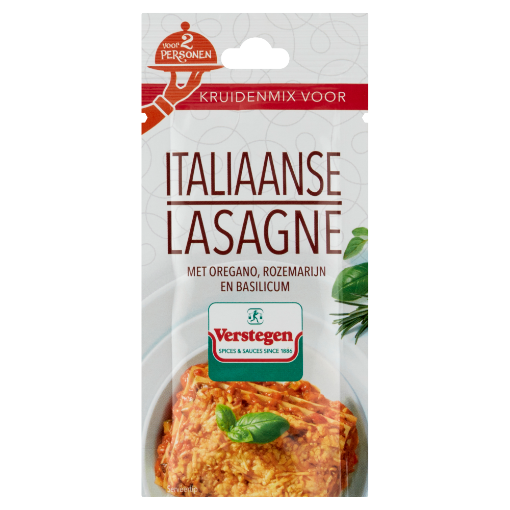 Kruidenmix voor Italiaanse Lasagne (2 personen) - Zakje