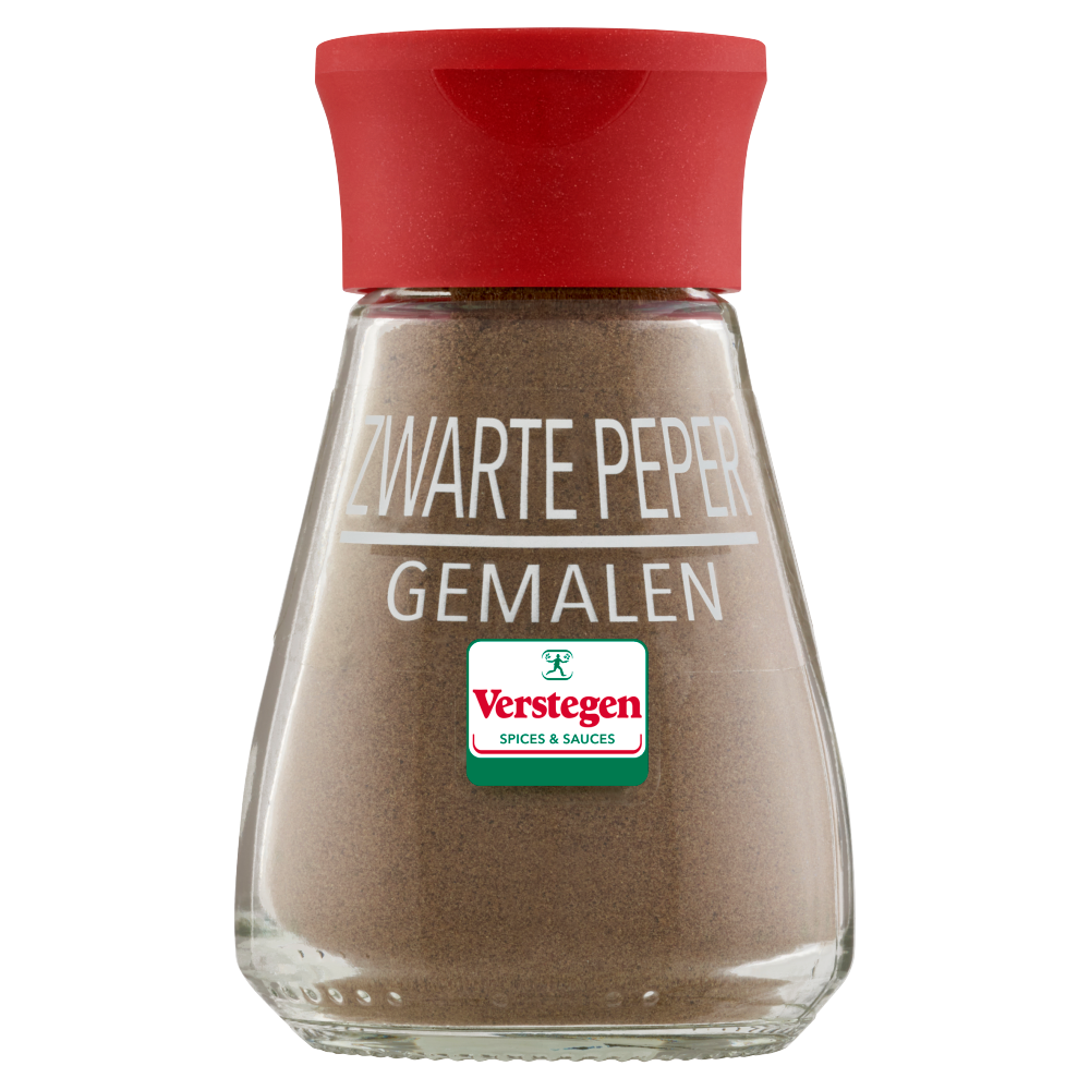 Zwarte Peper gemalen - Glazen strooier