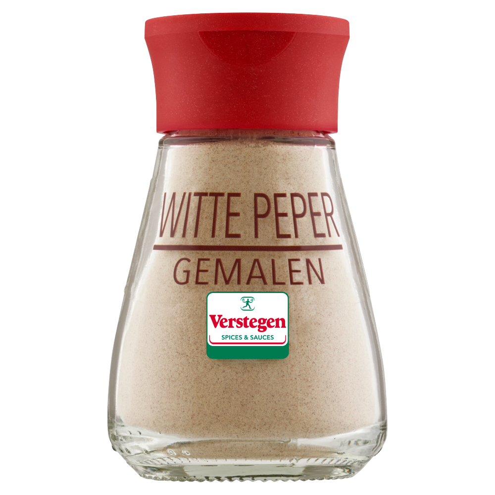 Witte peper gemalen - Glazen strooier