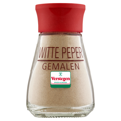 Witte peper gemalen - Glazen strooier