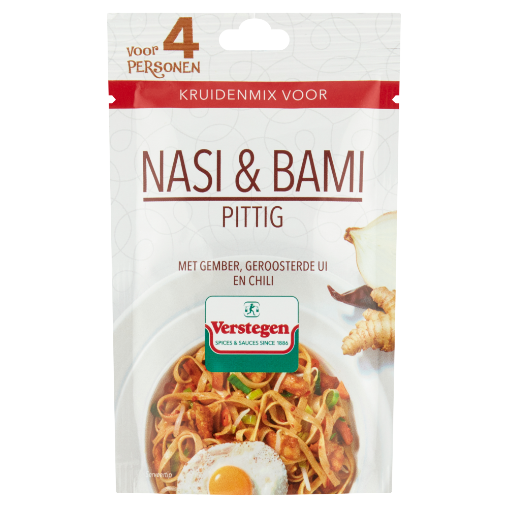 Kruidenmix voor Nasi & Bami pittig (4 personen) - Zakje