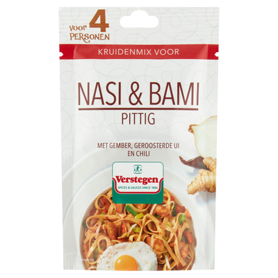 Kruidenmix voor Nasi & Bami pittig (4 personen) - Zakje