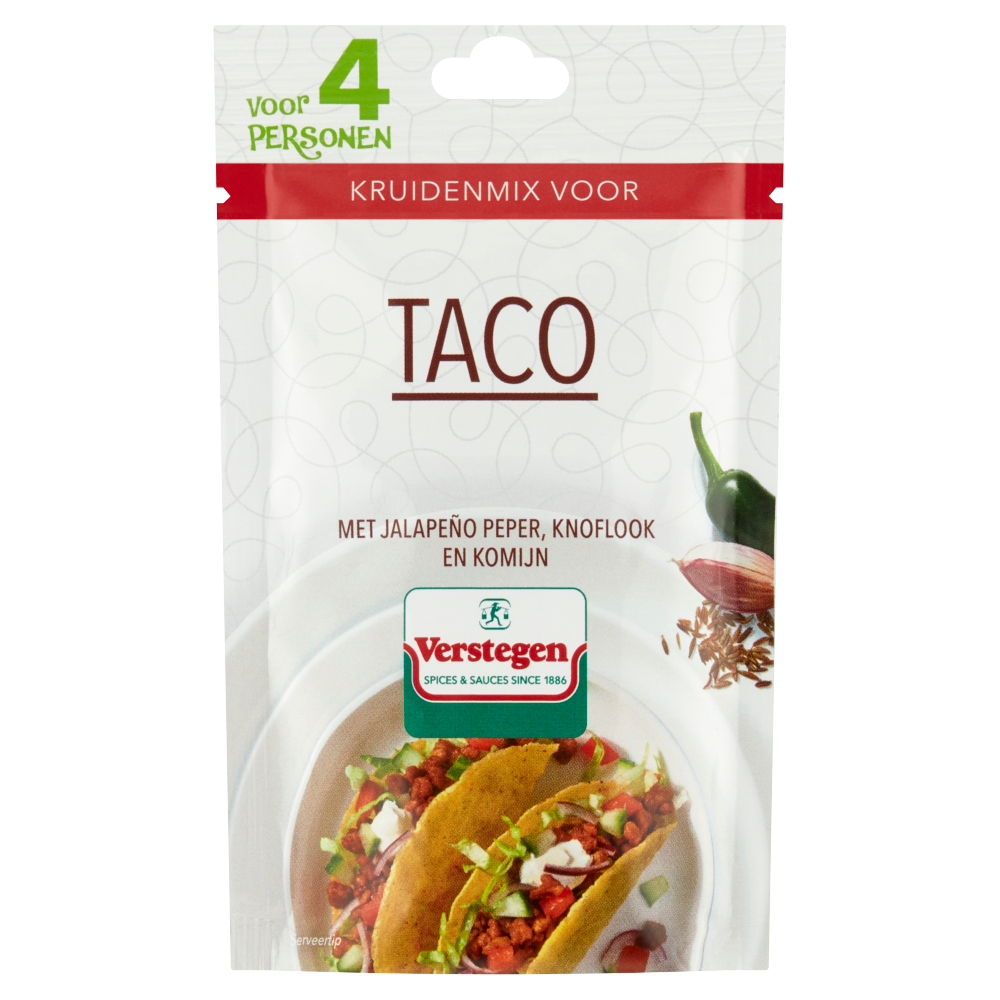 Kruidenmix voor Taco (4 personen) - Zakje