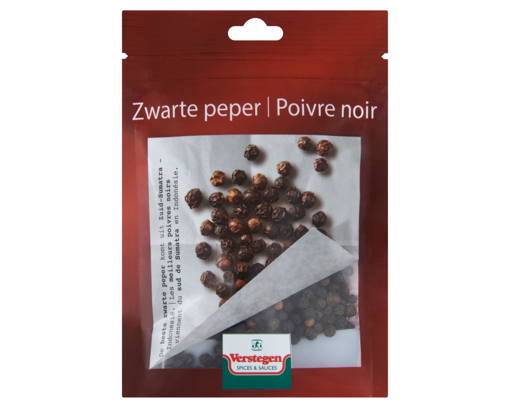 Zwarte peper - Hersluitbaar zakje
