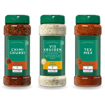 BBQ Kruidenpakket Groot - Chimichurri, Vis- & Tex-Mex Kruiden - Steak, Vis en Kip - 3-delig