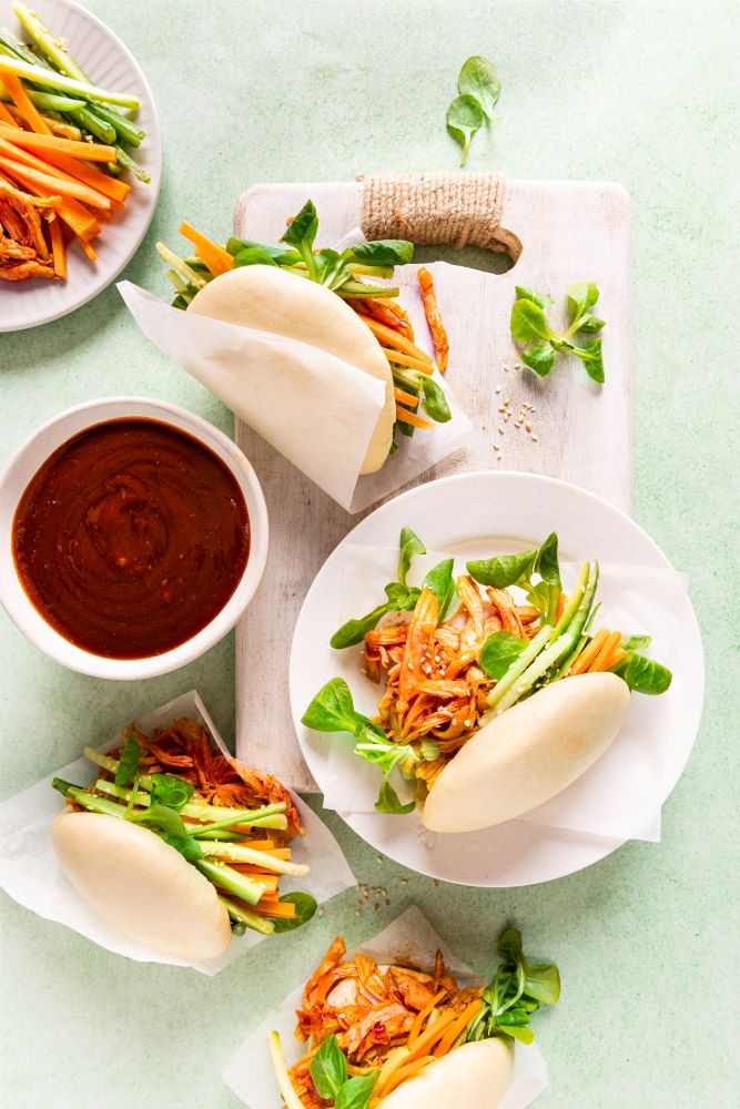 Bao-bun-met-pulled-chicken