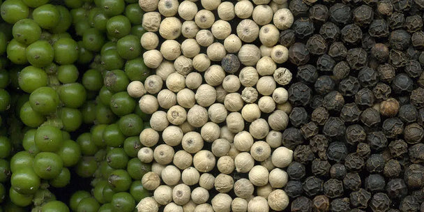 Groene-witte-zwarte-peper