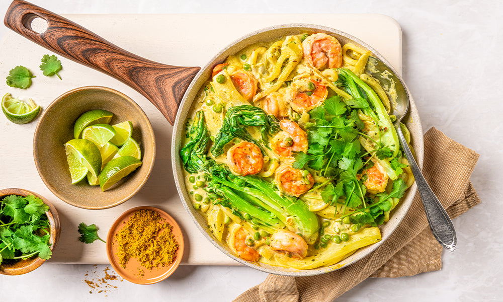Recept_Groene_curry_met_garnalen_en_baby_paksoi