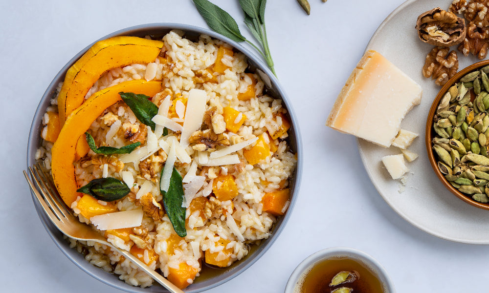 Kardemom - Pompoen kardemom risotto