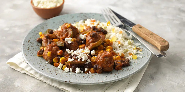 Mexicaanse-schotel-met-gehaktballetjes