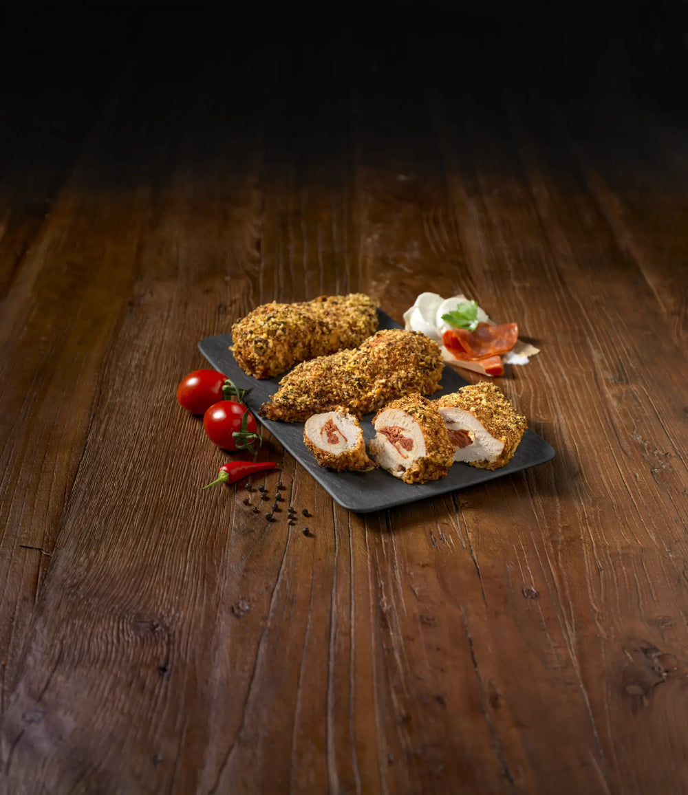 Mozzarella_Chorizo_chicken_met_Spicy_Tomato_Crispy_Breading