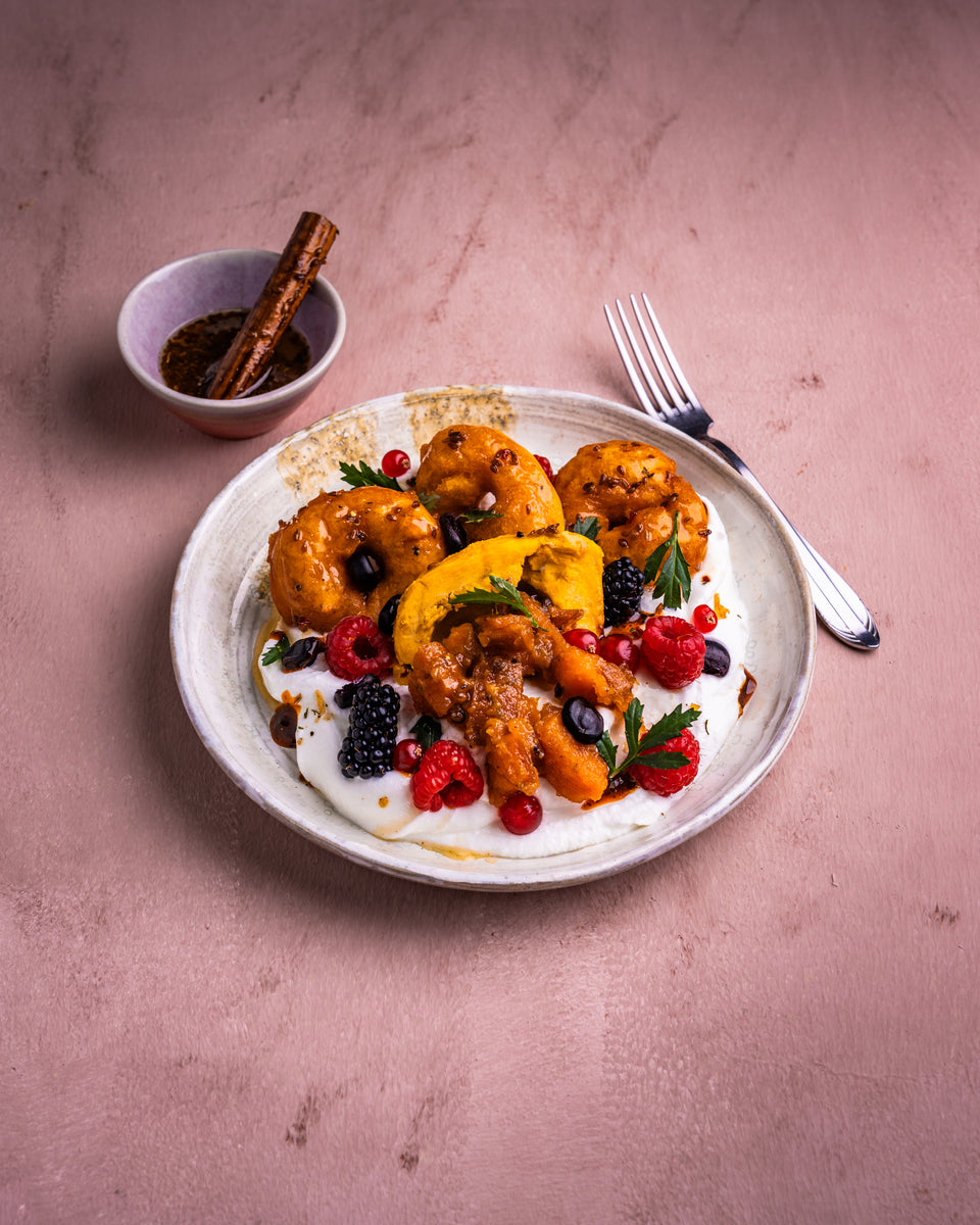 Peruaanse zoete aardappel donuts