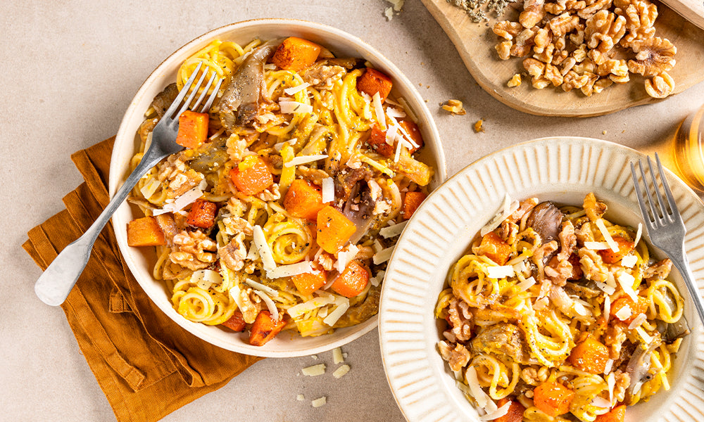 Salie - Spaghetti met pompoen salie saus