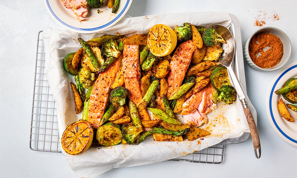 Recept_Zalm_traybake_met_groene_asperges